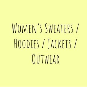 Women’s sweaters/sweatshirts/hoodies/outwear